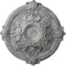 Ekena Millwork Hamilton Ceiling Medallion (Canopies up to 3 3/4"), 17 3/8"OD x 1 3/4"P, Ultra Pure White Crackle CM17HAUWC - alternate 1